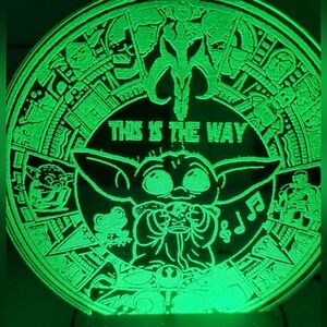 Star wars grogu led lamp